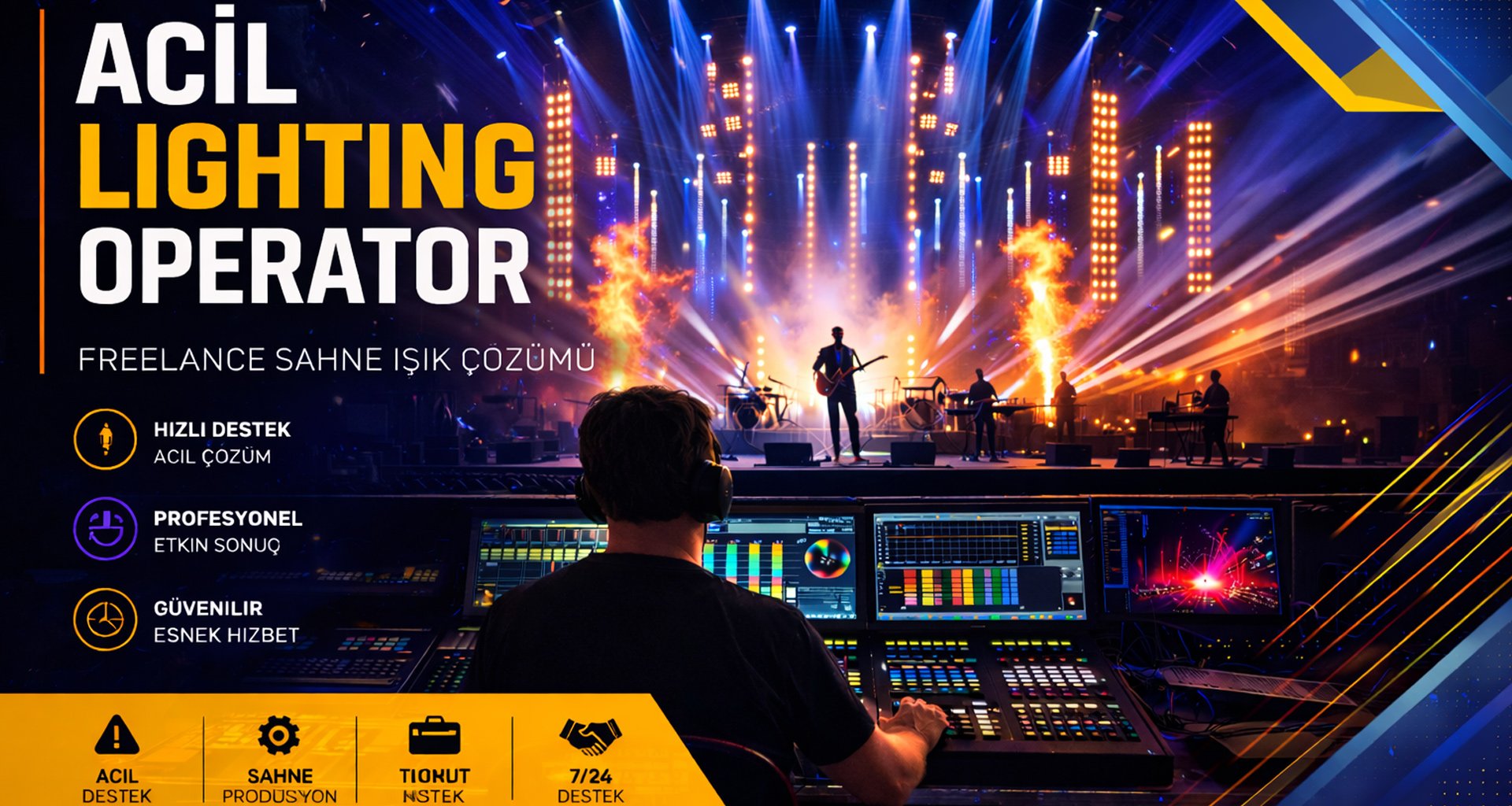 Acil Lighting Operator | Freelance Sahne Işık Çözümü